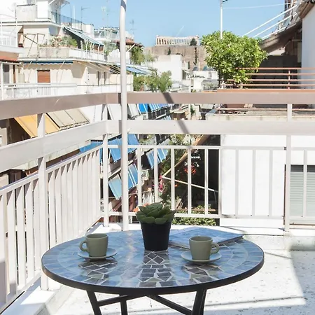 Neos Kosmos Gem With Balcony And Acropolis View Apartment Athens Exterior photo