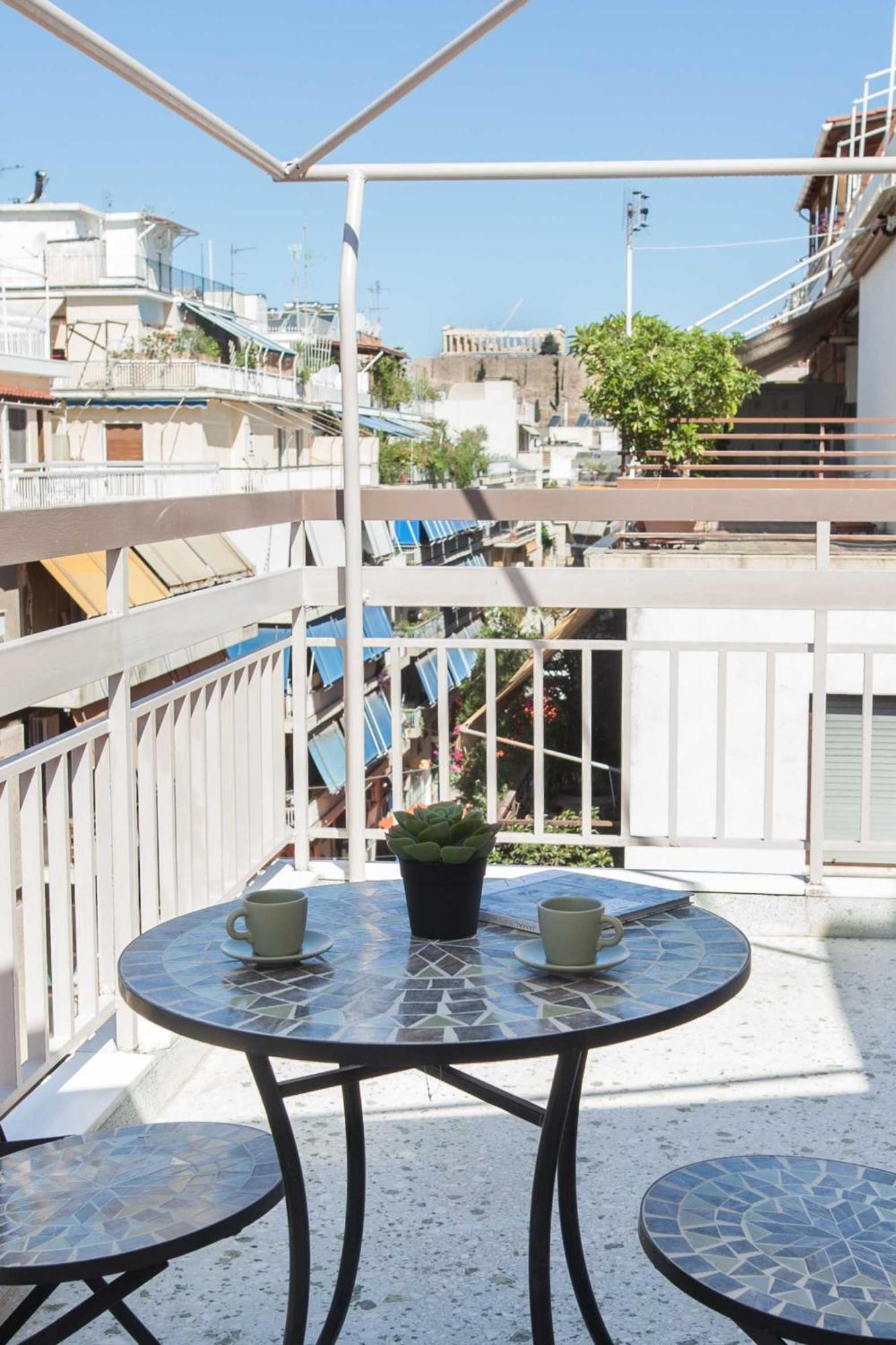 Neos Kosmos Gem With Balcony And Acropolis View Apartment Athens